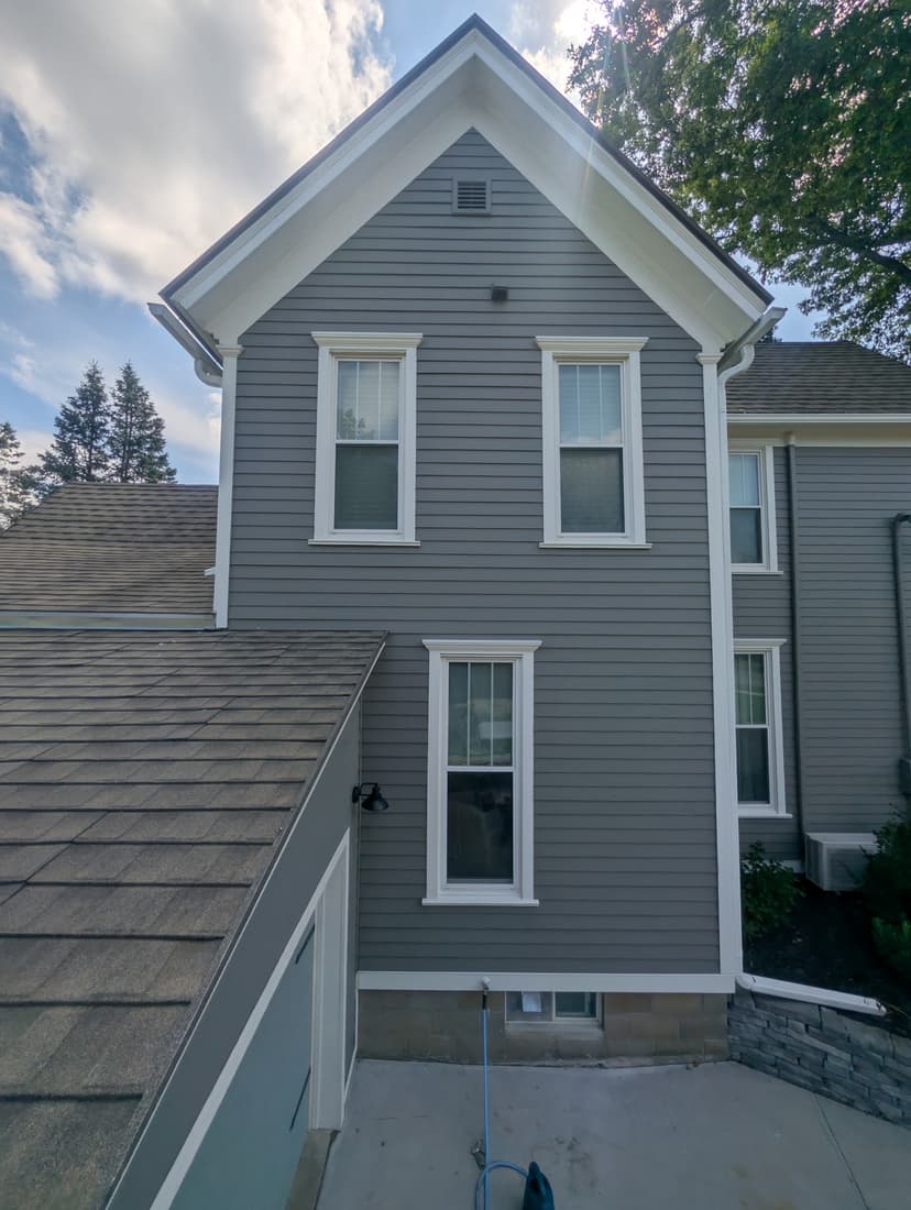 West elevation, finished.
